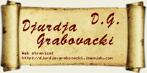 Đurđa Grabovački vizit kartica